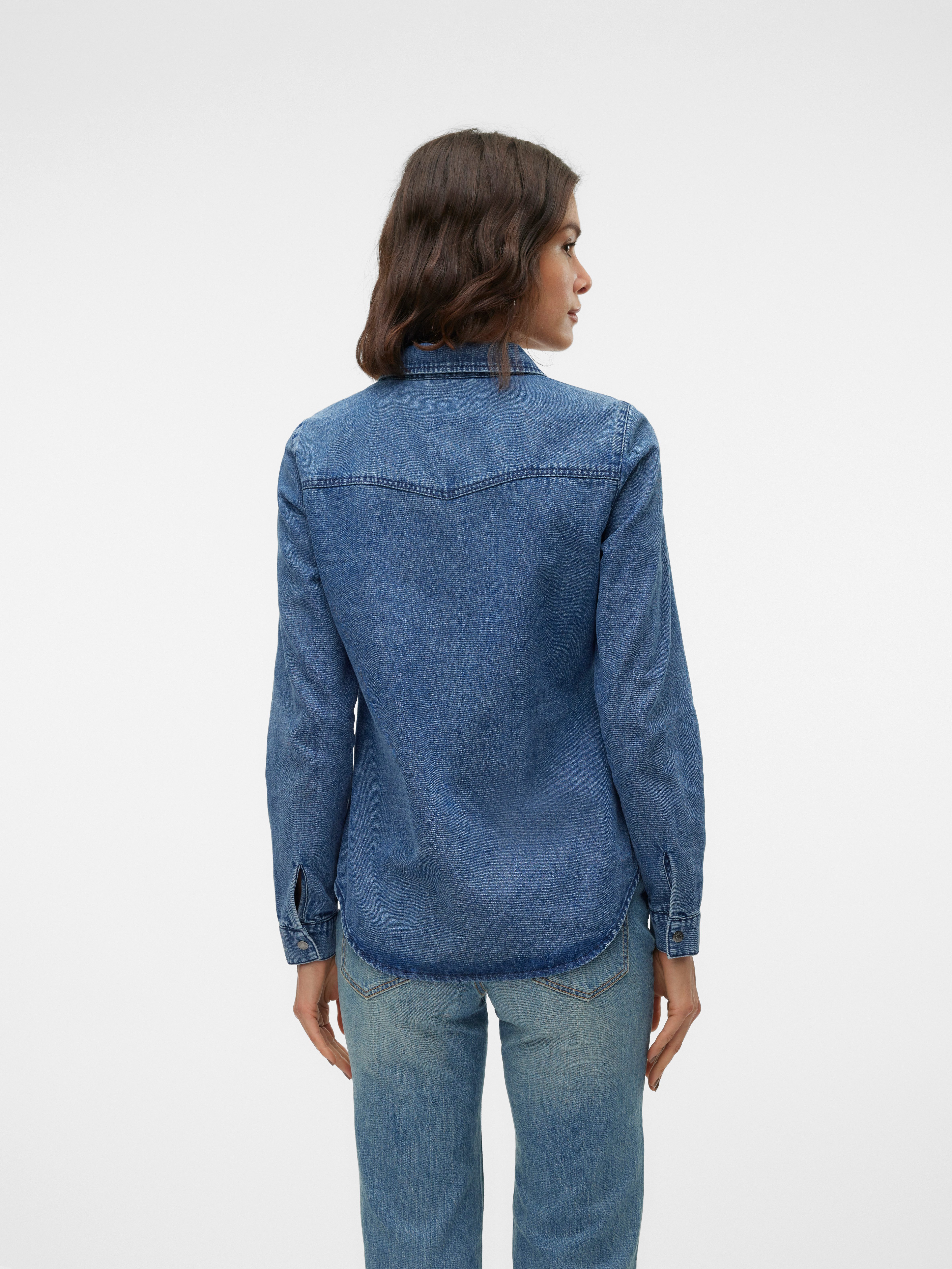 Vero Moda Jeansbluse VMJENNIE LS DENIM SHIRT MIX NOOS