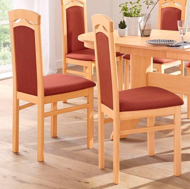 Home affaire Esszimmerstuhl Anthony (Set, 2 St), Holzstuhl mit dekorativen günstig online kaufen