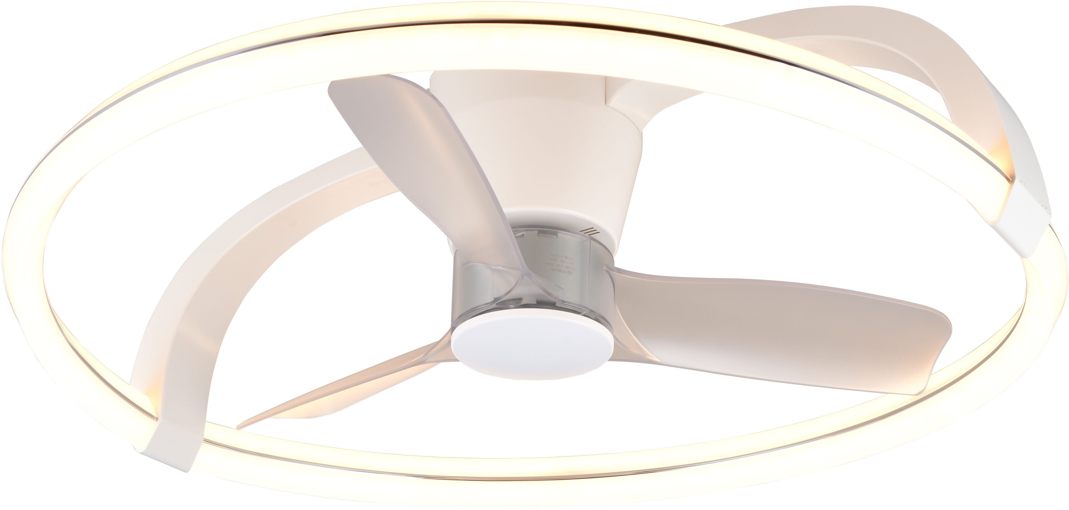 Reality Leuchten LED Deckenleuchte STOCKHOLM mit Ventilator, Deckenventilat günstig online kaufen