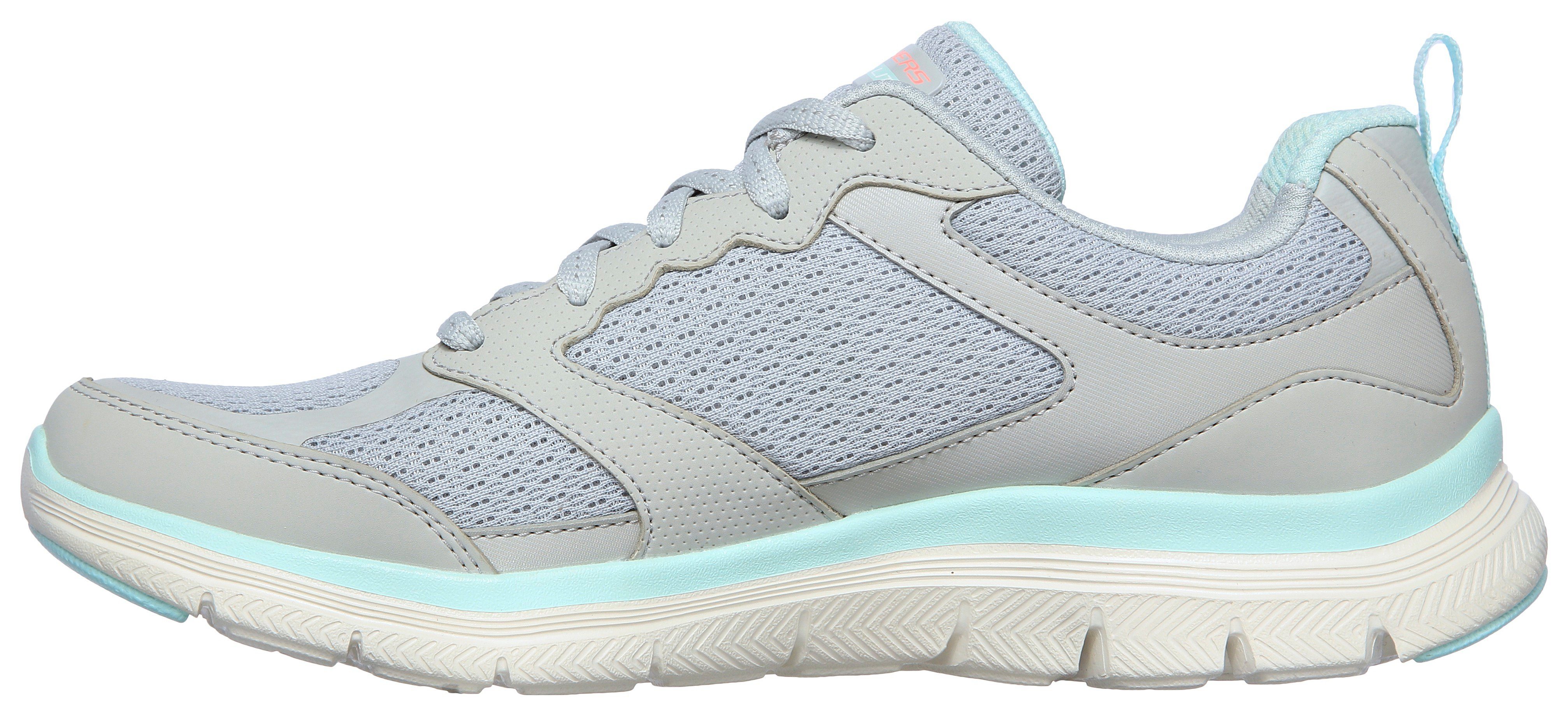 mit hellgrau Sneaker ACTIVE FLOW 4.0 komfortabler FLEX Innensohle - Skechers APPEAL