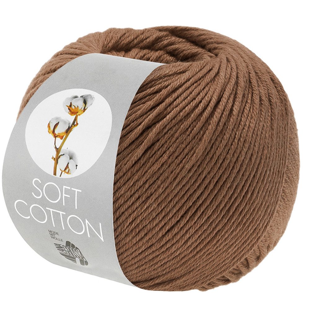 LANA GROSSA Soft Cotton Häkelwolle, 140 m