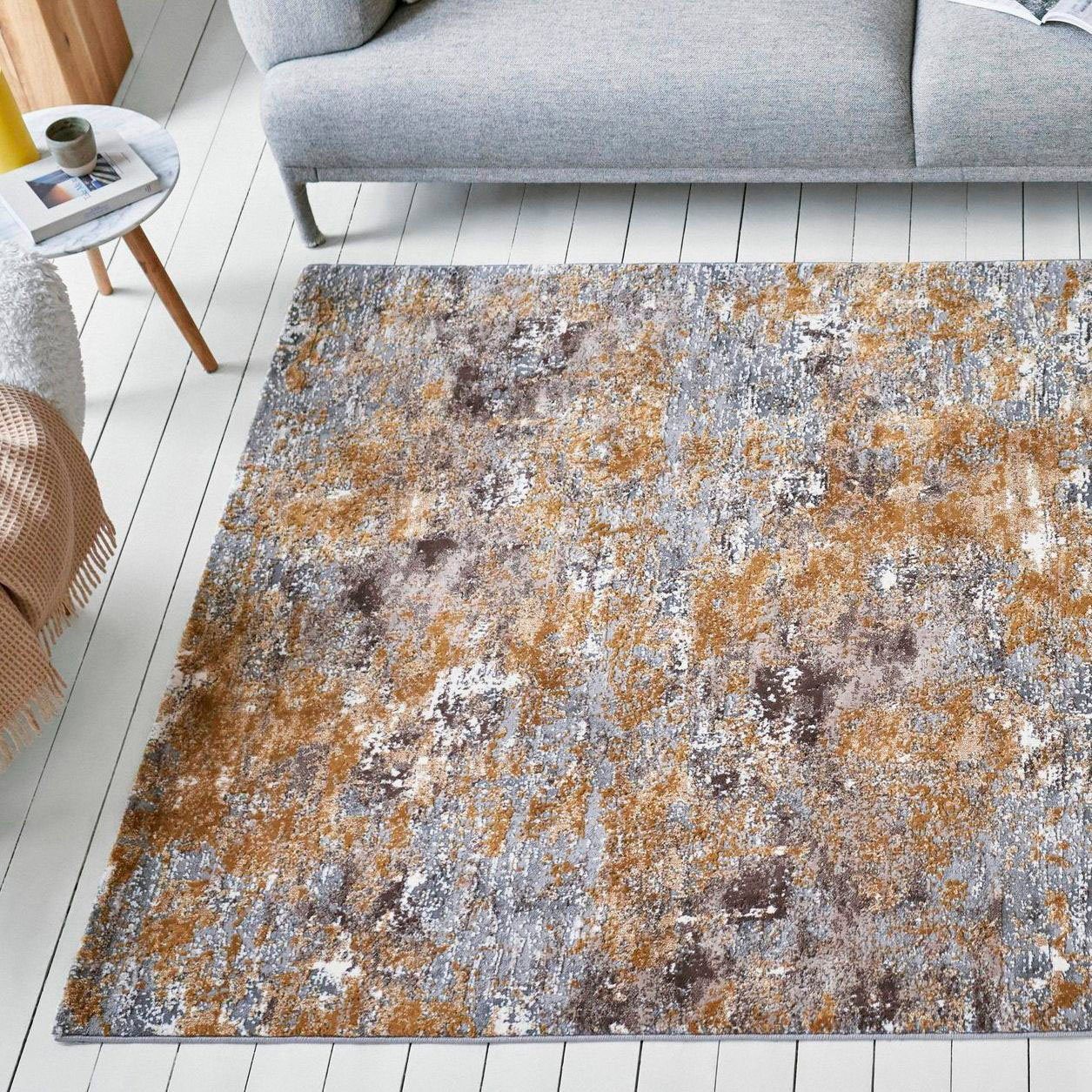 Esprit Teppich Vintage Feels, ESP-23678, rechteckig, Höhe: 12 mm, dichter Kurzflor, Hoch Tief Struktur, Wohnzimmer