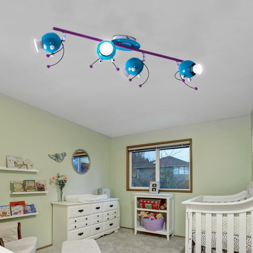 Dekolicht, Decken Lampe Farbwechsel, Warmweiß, Spots inklusive, verstellbar Leuchtmittel etc-shop Fernbedienung Zimmer Kinder
