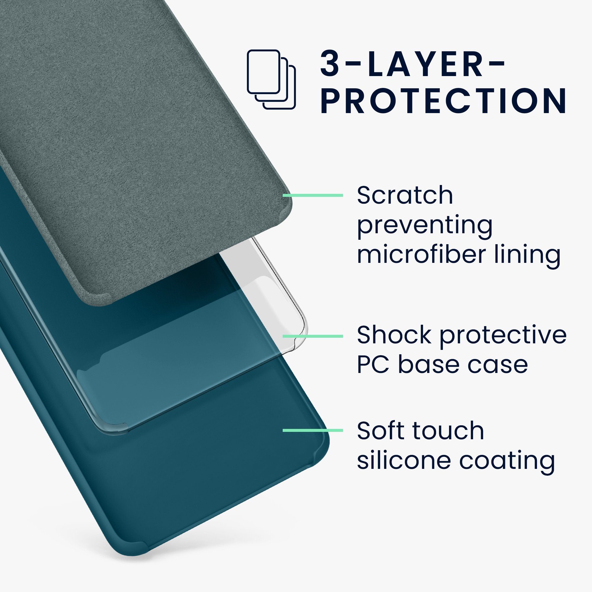 kwmobile Handyhülle Handyhülle für OnePlus Nord 2T 5G Hülle, Weiches Handy Silikon Case - Schutzhülle Cover