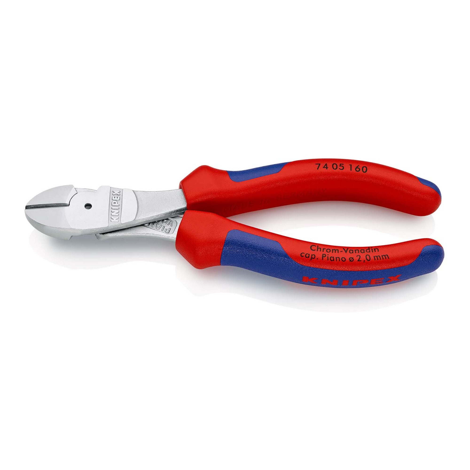 Knipex Seitenschneider KNIPEX 74 05 160 Kraft-Seitenschneider mit Mehrkomponenten-Hüllen verc