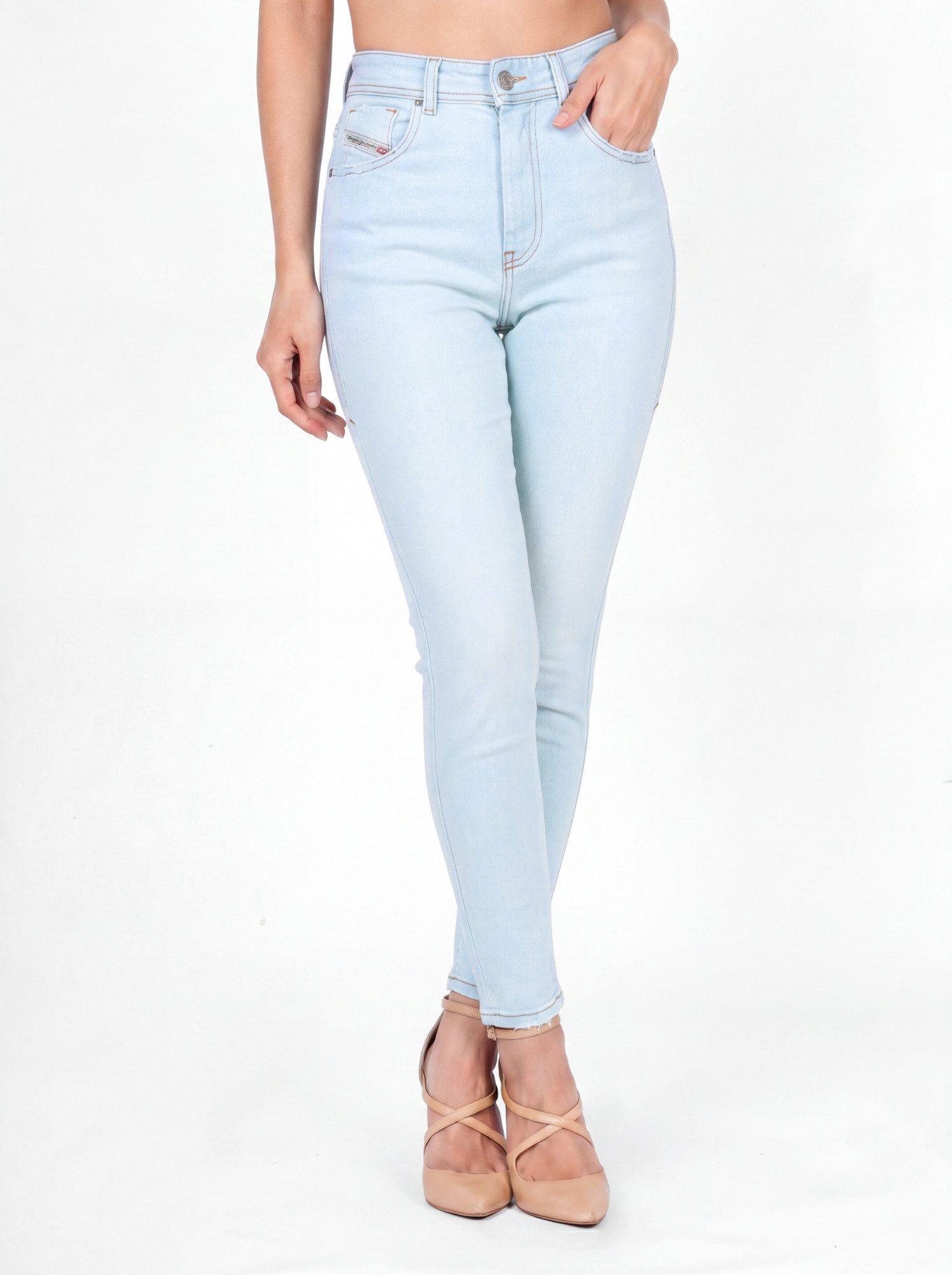 Diesel Skinny-fit-Jeans High Waist - 1984 SLANDY-HIGH Knöchelfrei, Hoher Stretch