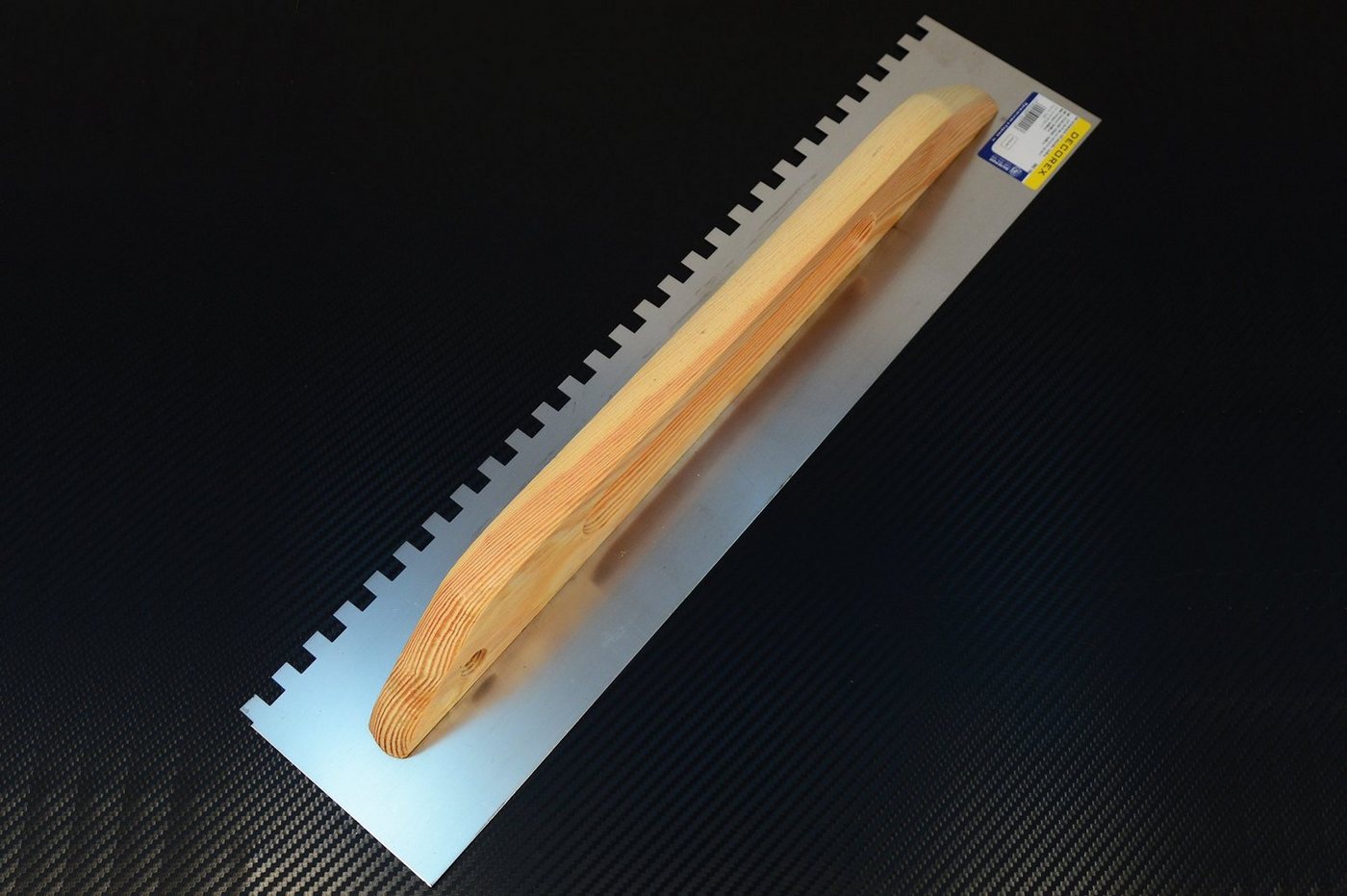 Thumbnail - Decorex Maurerkelle Schweizer Aufziehplatte Glattekelle Zahnkelle Traufel Abzieher Kelle (10*10mm Zahne-St)