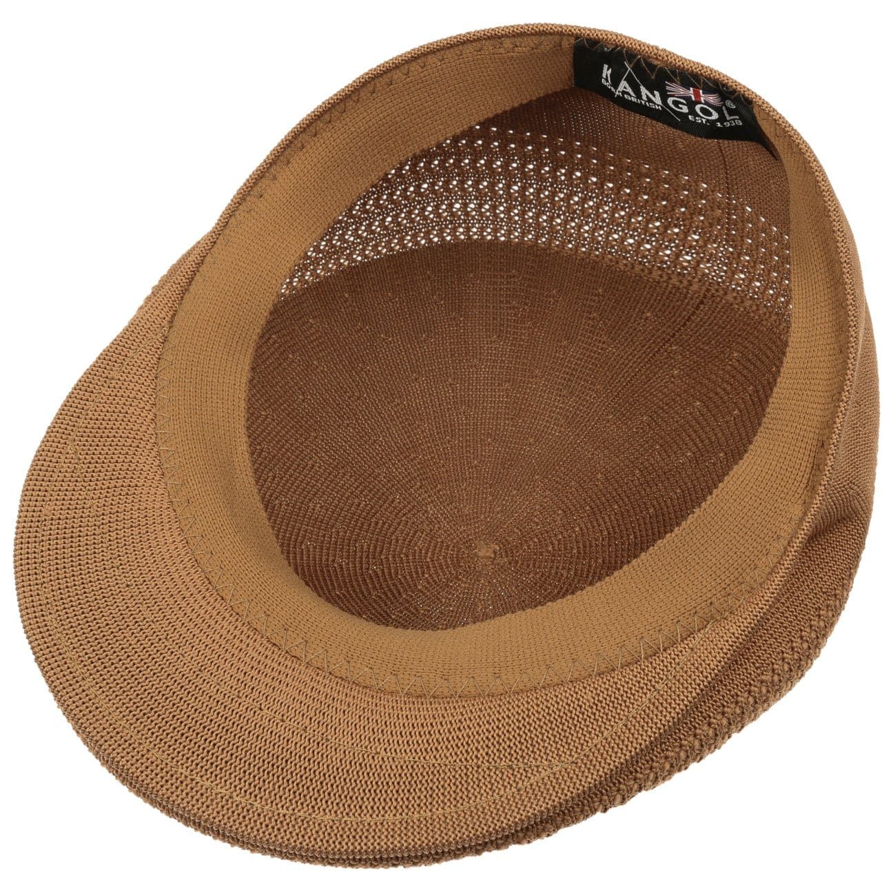 braun Cap mit Flat Kangol Schiebermütze (1-St) Schirm