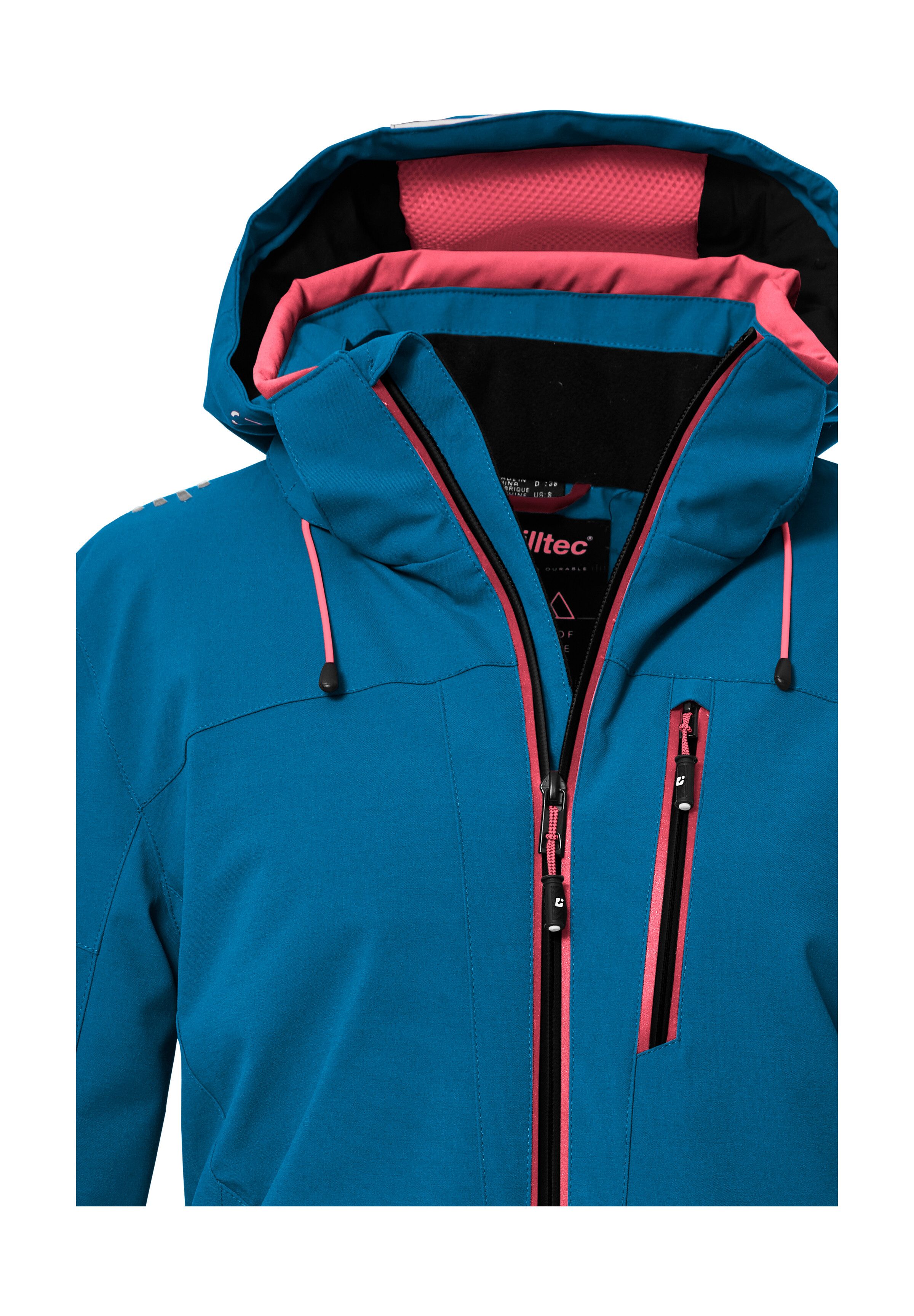 Killtec Skijacke KSW 81 WMN SKI JCKT Wasserdichte, atmungsaktive Winterjacke mit abnehmbarer Kapuze
