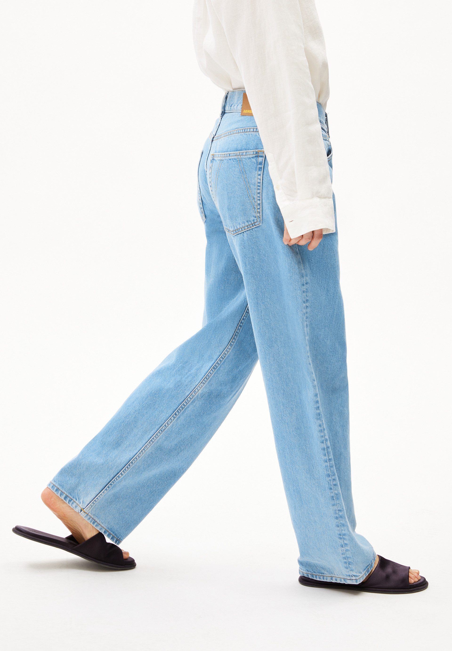Armedangels Boyfriend-Jeans HAAYI Baggy Jeans recycelte Baumwolle (Non-Stretch) Low waist