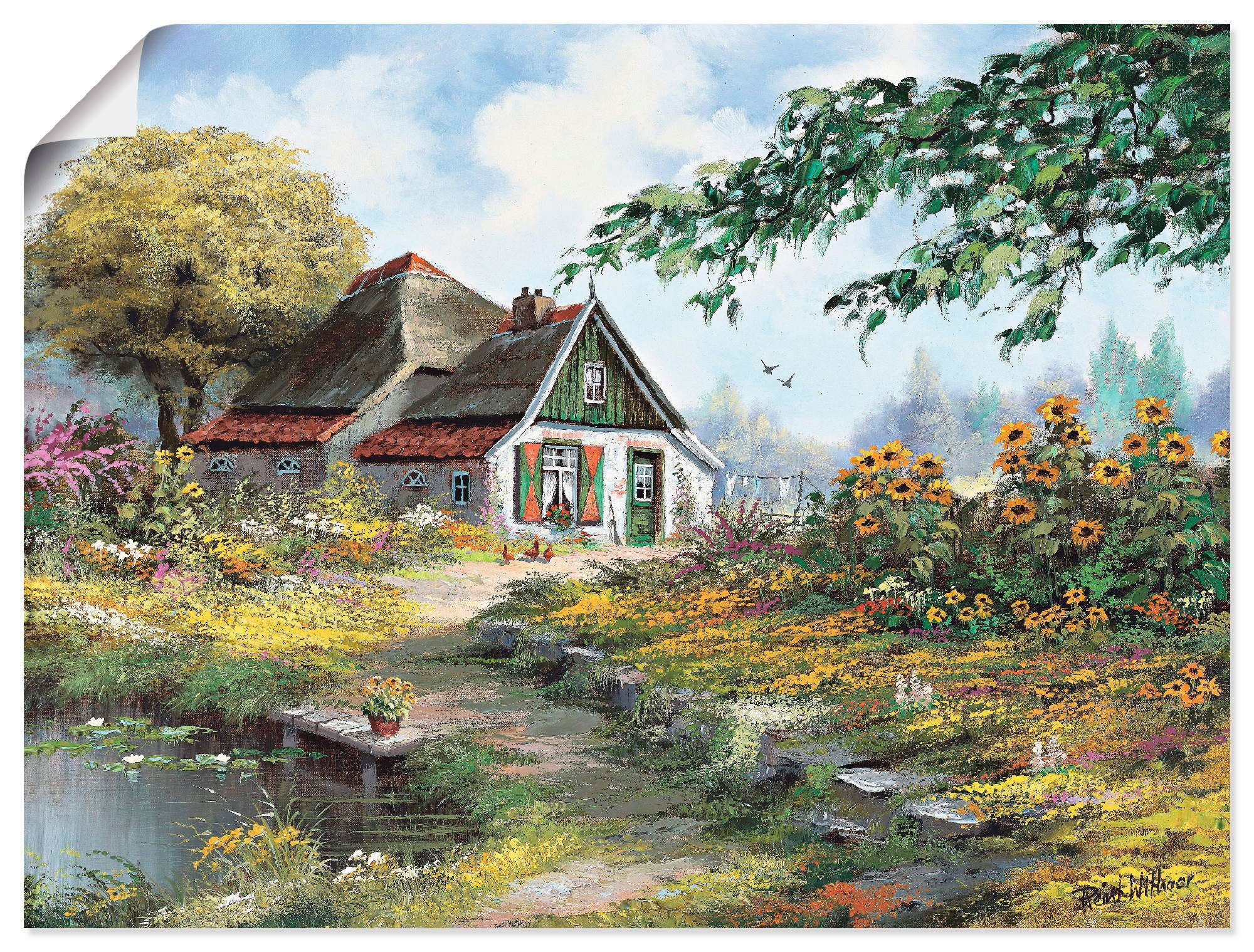 Artland Wandbild »Charmantes Bauernhaus«, Garten (1 Stück) online