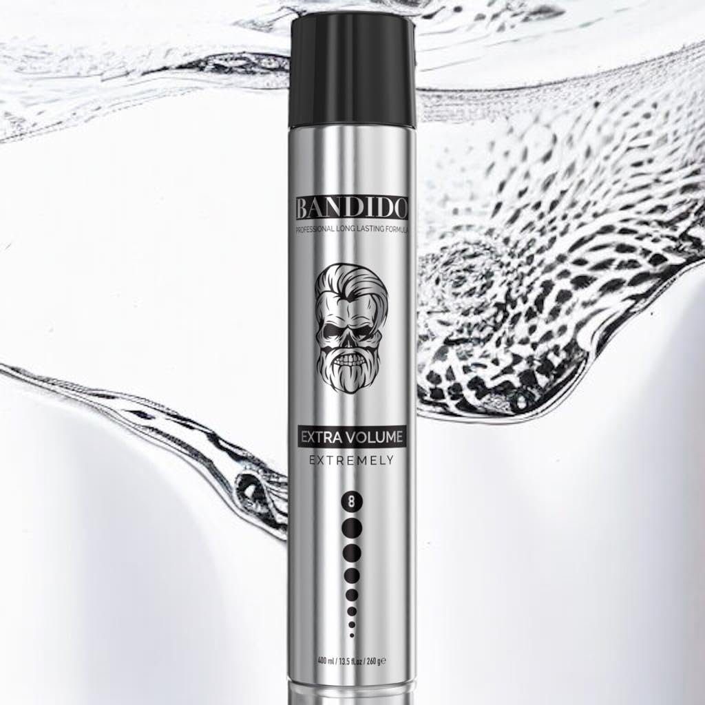 Cosmetics Bandido Stark Hair Spray Extra Haarspray Bandido Volume 400ml Haarspray Silver