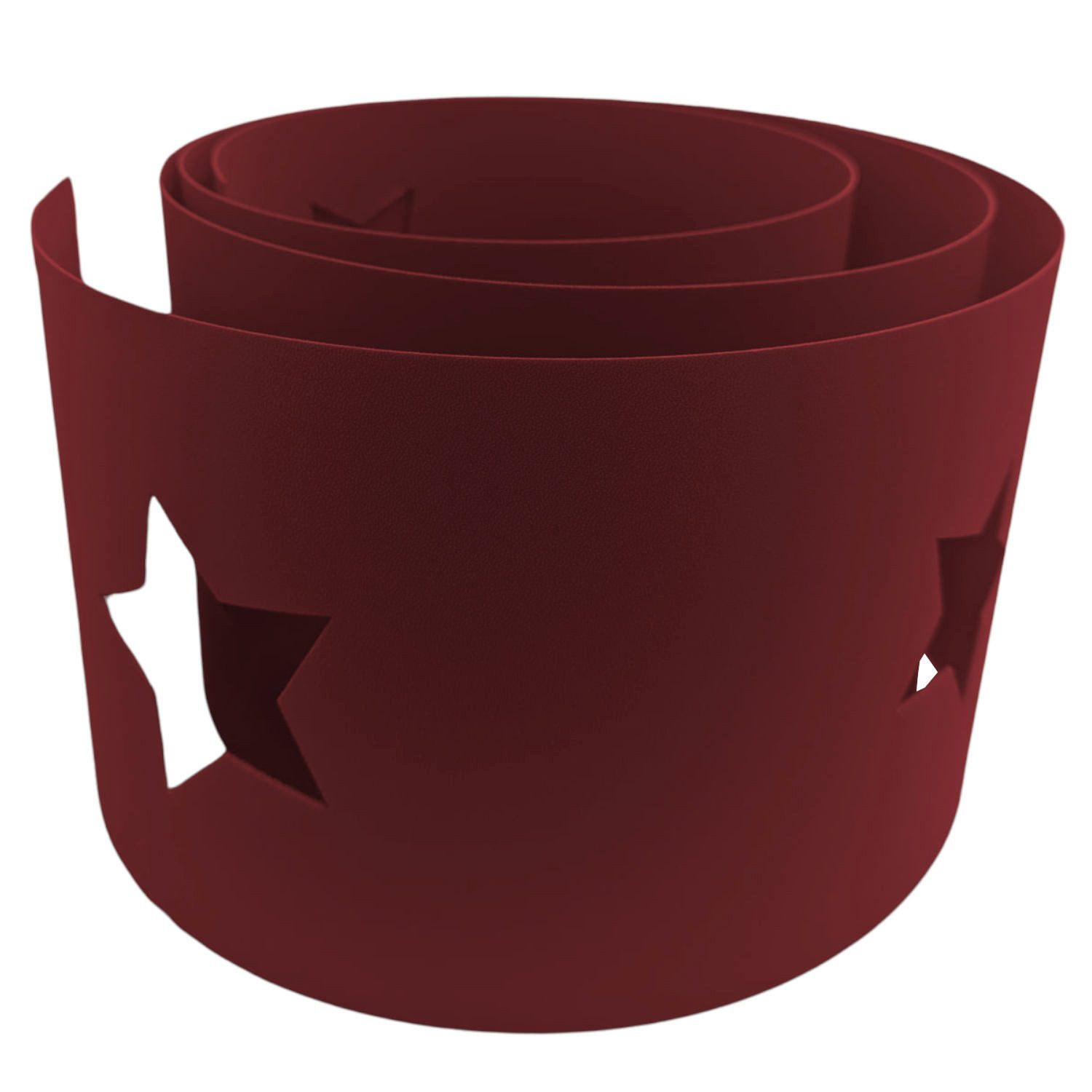 zaunzu Sichtschutzstreifen zaunzu PREMIUM Weihnachten STERNE Bordeauxrot, ( günstig online kaufen