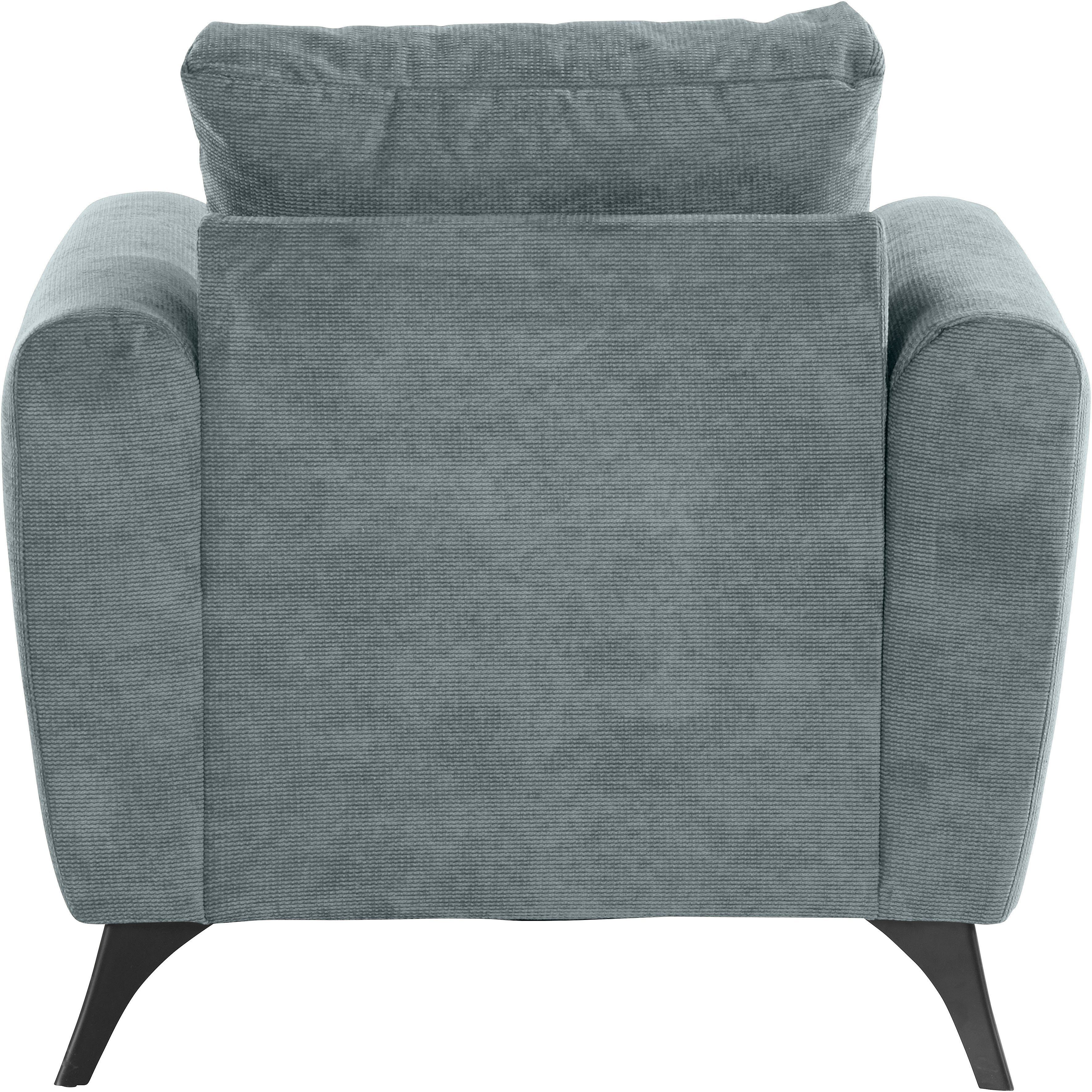 INOSIGN Sessel Lörby, auch mit Aqua lose Steppung clean-Bezug, Kissen im feine Sitzbereich