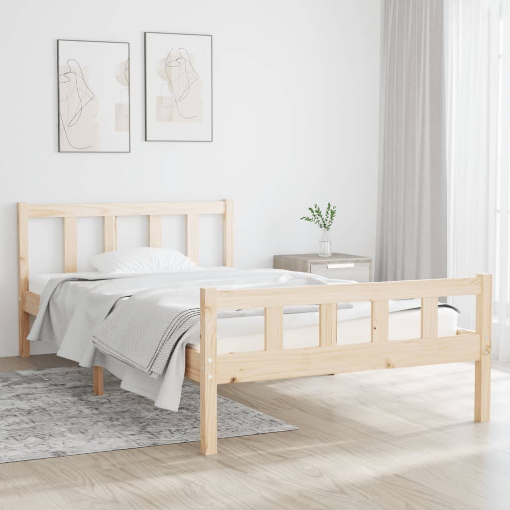 furnicato Bettgestell Massivholzbett 100x200 cm (1-tlg) günstig online kaufen