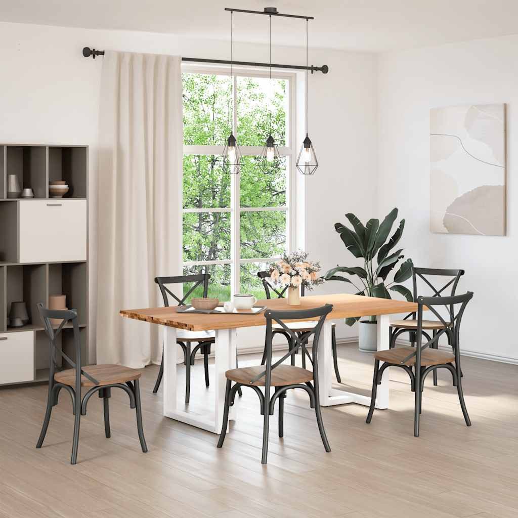 vidaXL Esstisch Esstisch mit Baumkanten 200x100x74 günstig online kaufen