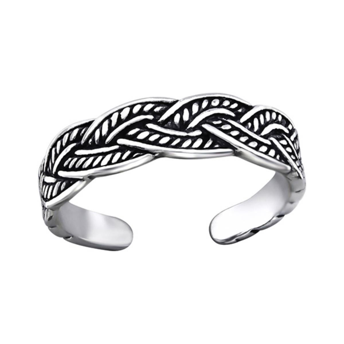 Order & Smile Schmuck Zehenring Zehenring Silber 925: Zehring „Bali“, gestempelt