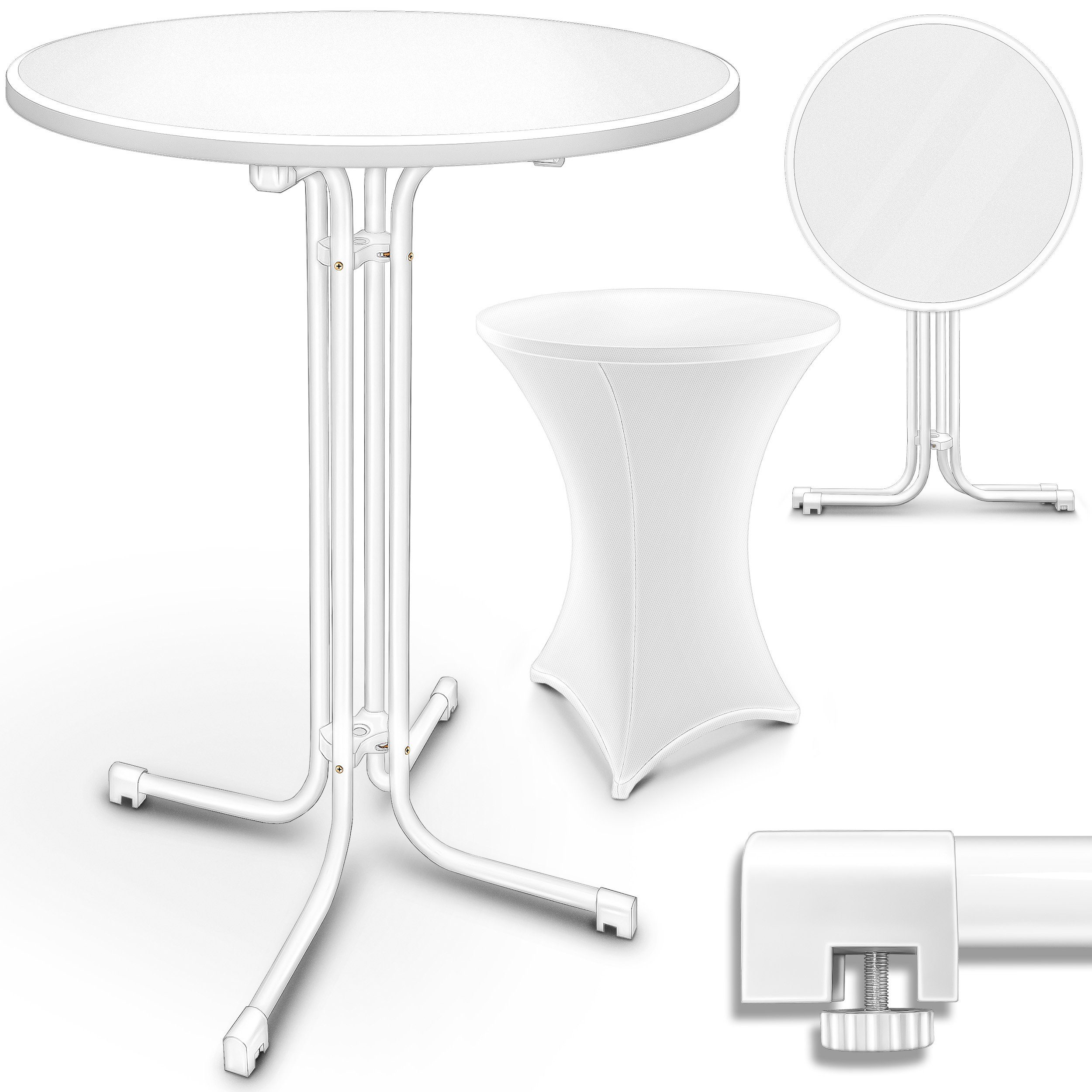 tillvex Stehtisch tillvex® Stehtisch klappbar Bistrotisch günstig online kaufen