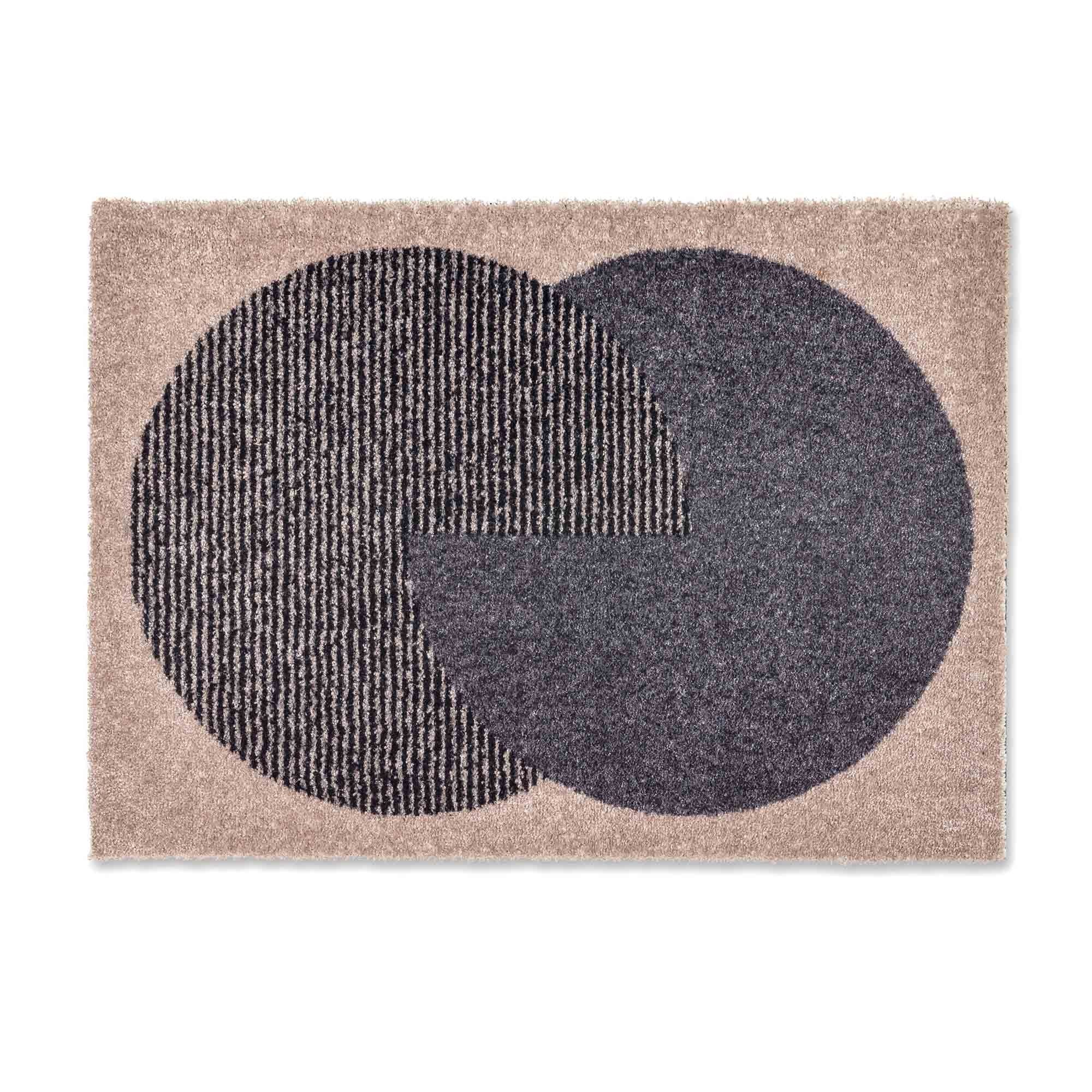 Fußmatte MANHATTEN Fußmatte waschbar 30°C, SCHÖNER WOHNEN-Kollektion, Rechteckig, Höhe: 7 mm, 50 x 70 cm in Ecru
