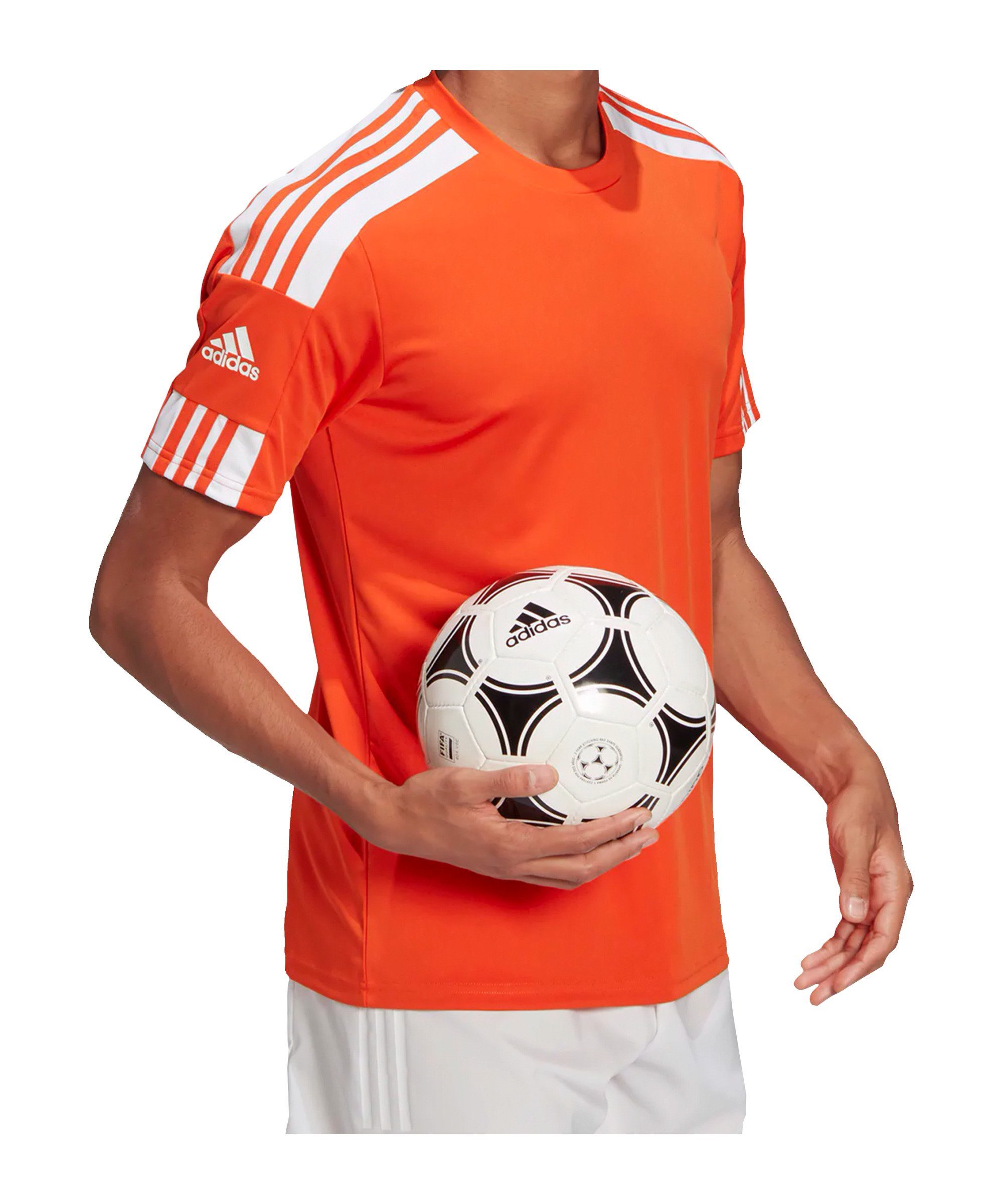 Performance Fußballtrikot 21 adidas Squadra Trikot orangeweiss kurzarm