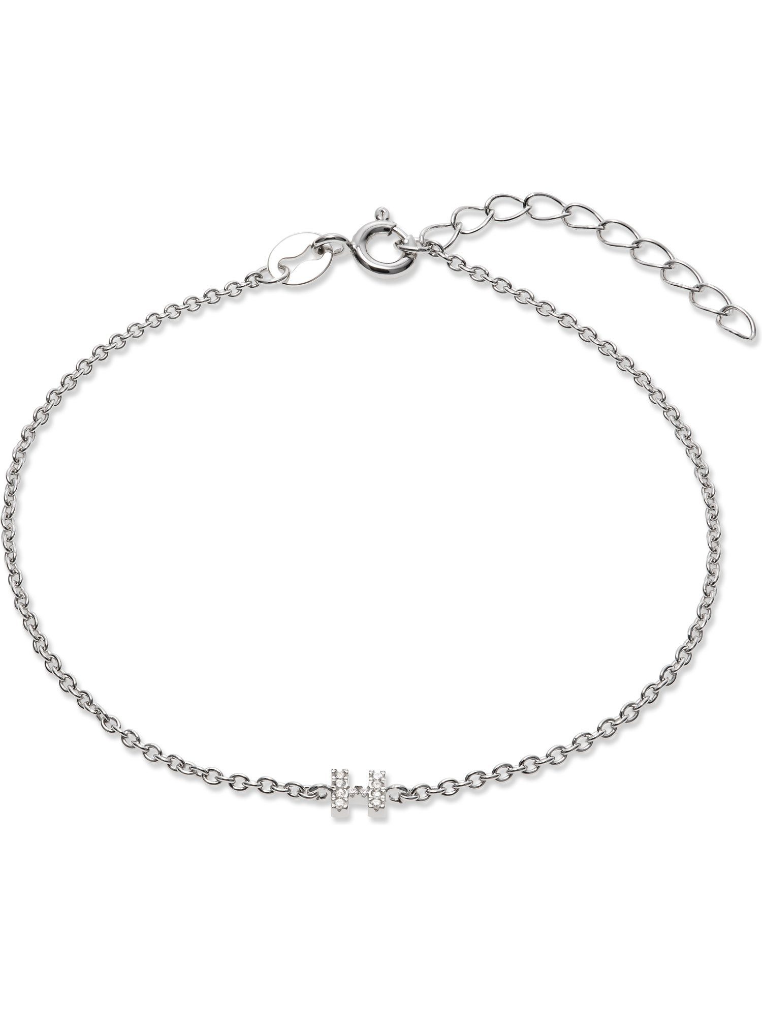 FAVS Silberarmband FAVS Damen-Armband 925er Silber Zirkonia H, Klassisch