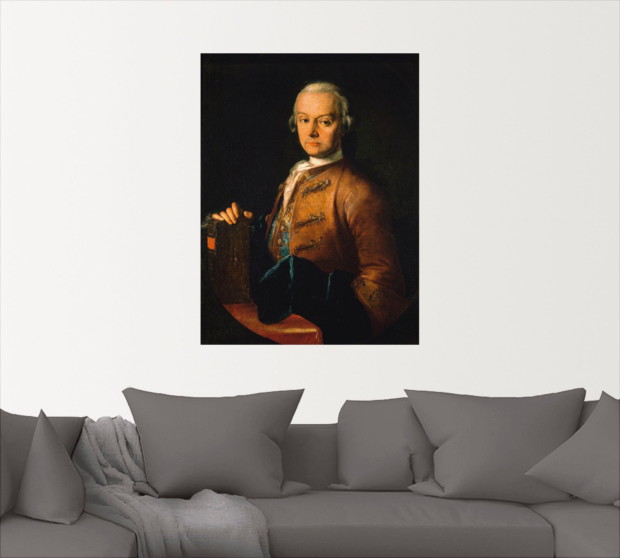 oder 1765, St), Leopold (1 in als versch. Wandbild Leinwandbild, Poster Größen Mozart. Artland Menschen Um Wandaufkleber Bildnis