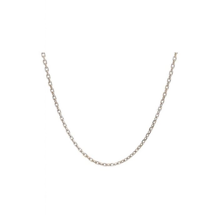 JuwelmaLux Goldkette Halskette Weißgold Ankerkette diamantiert 43 cm (1-tlg) Damen Halskette Weißgold 333/000 inkl. Schmuckschachtel