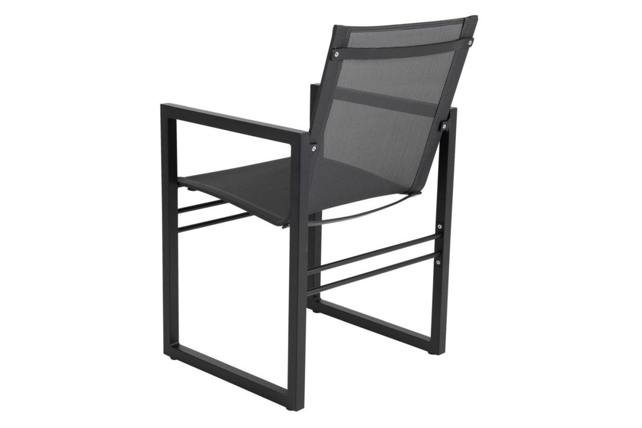 Brafab Gartenstuhl Vevi aus Aluminium, Schwarz