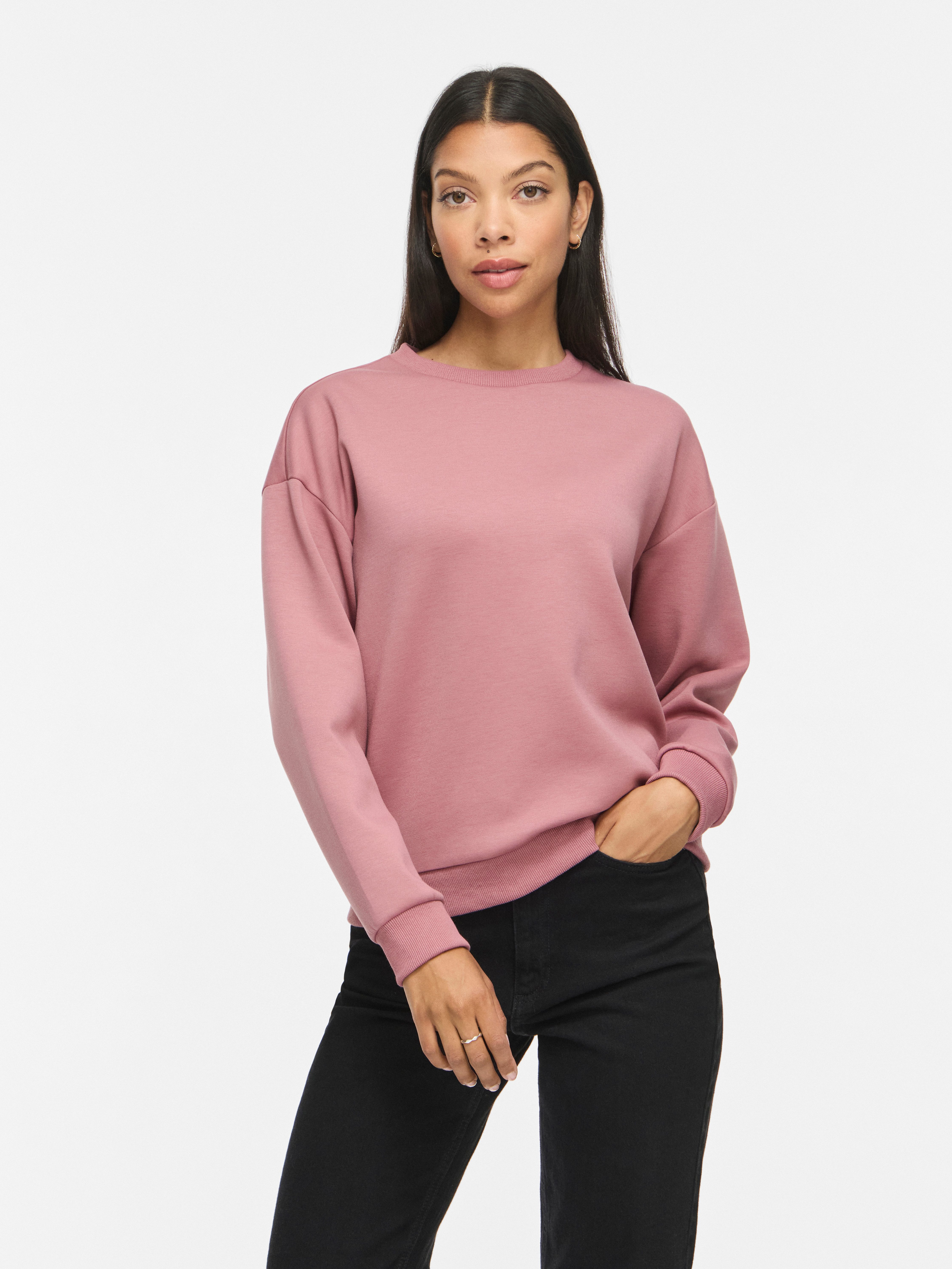 Vila Sweatshirt VISANDY L/S SWEAT TOP - NOOS Viskosemischung, regular fit