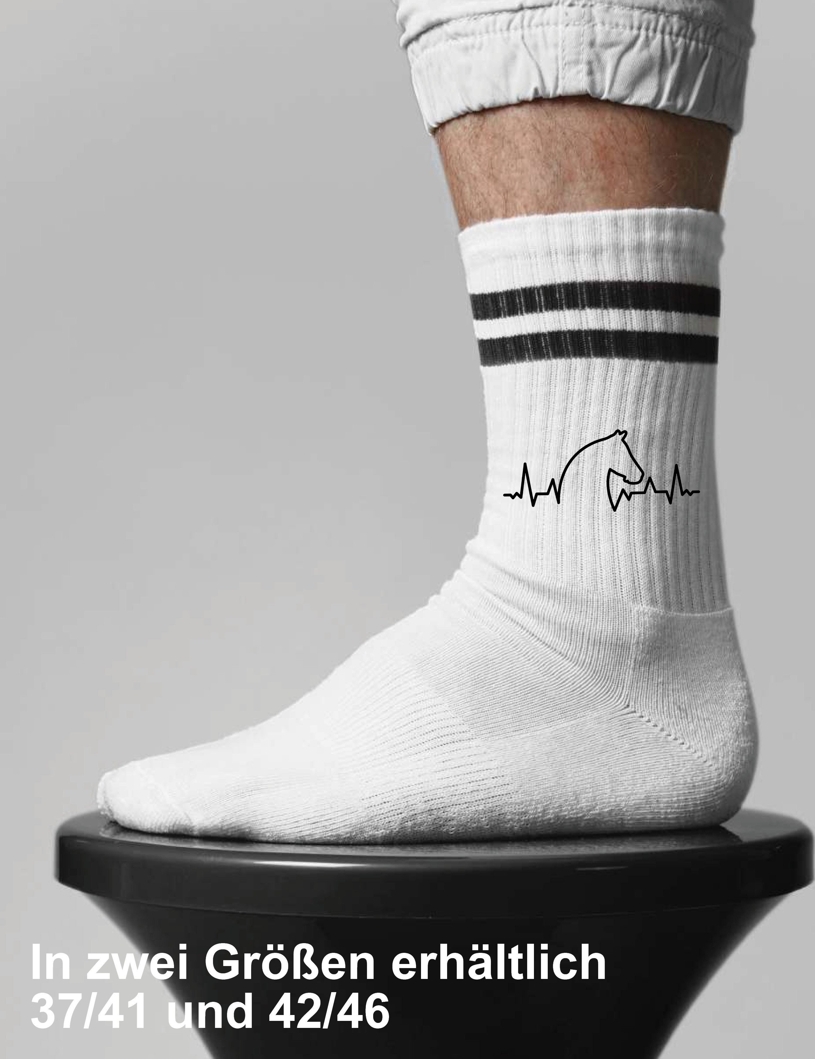 Youth Designz Tennissocken Unisex Socken "Heartbeat Pferd" Aufdruck lustig günstig online kaufen