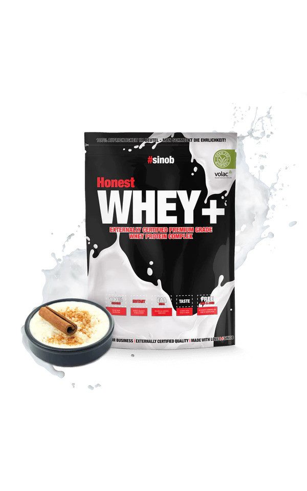 #sinob Honest Whey+ - Milchreis Zimt 820g Pulver, 820 g, Pulver