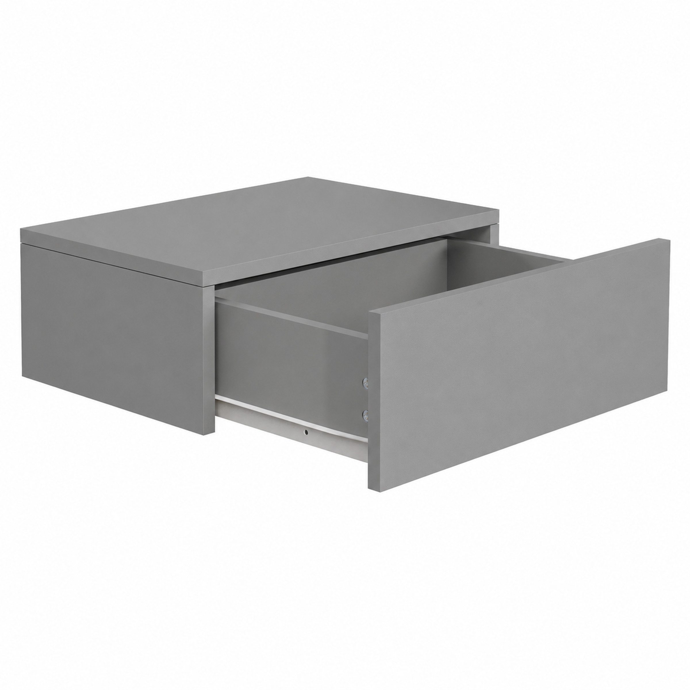 VCM Nachttisch Nachtkonsole Usal H. 15 x B. 45 x T. 30 cm, Nachtschrank, Wandschublade, Wandboard, Nachtkommode, Beistelltisch