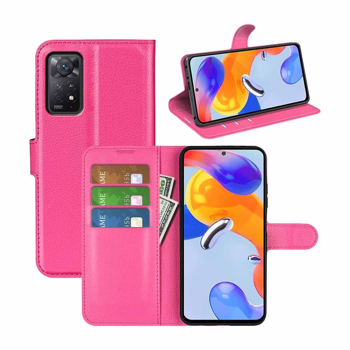 Wigento Handyhülle Für Xiaomi Redmi Note 11 Pro 5G Handy Tasche Wallet Premium Schutz Hülle Case Cover Etuis Neu Zubehör