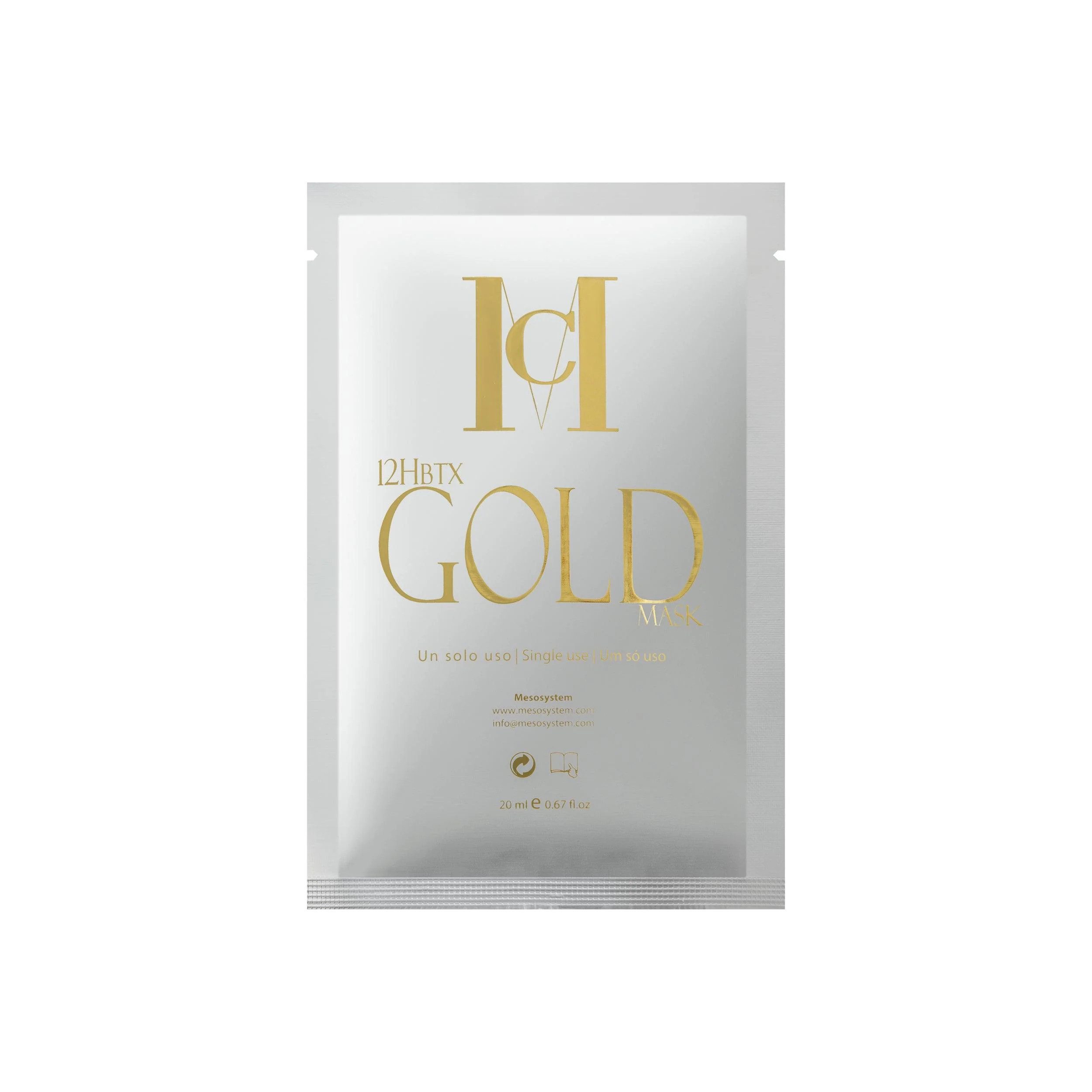 MCCM Gesichtsmaske 12HBTX Gold Maske, 2-tlg.