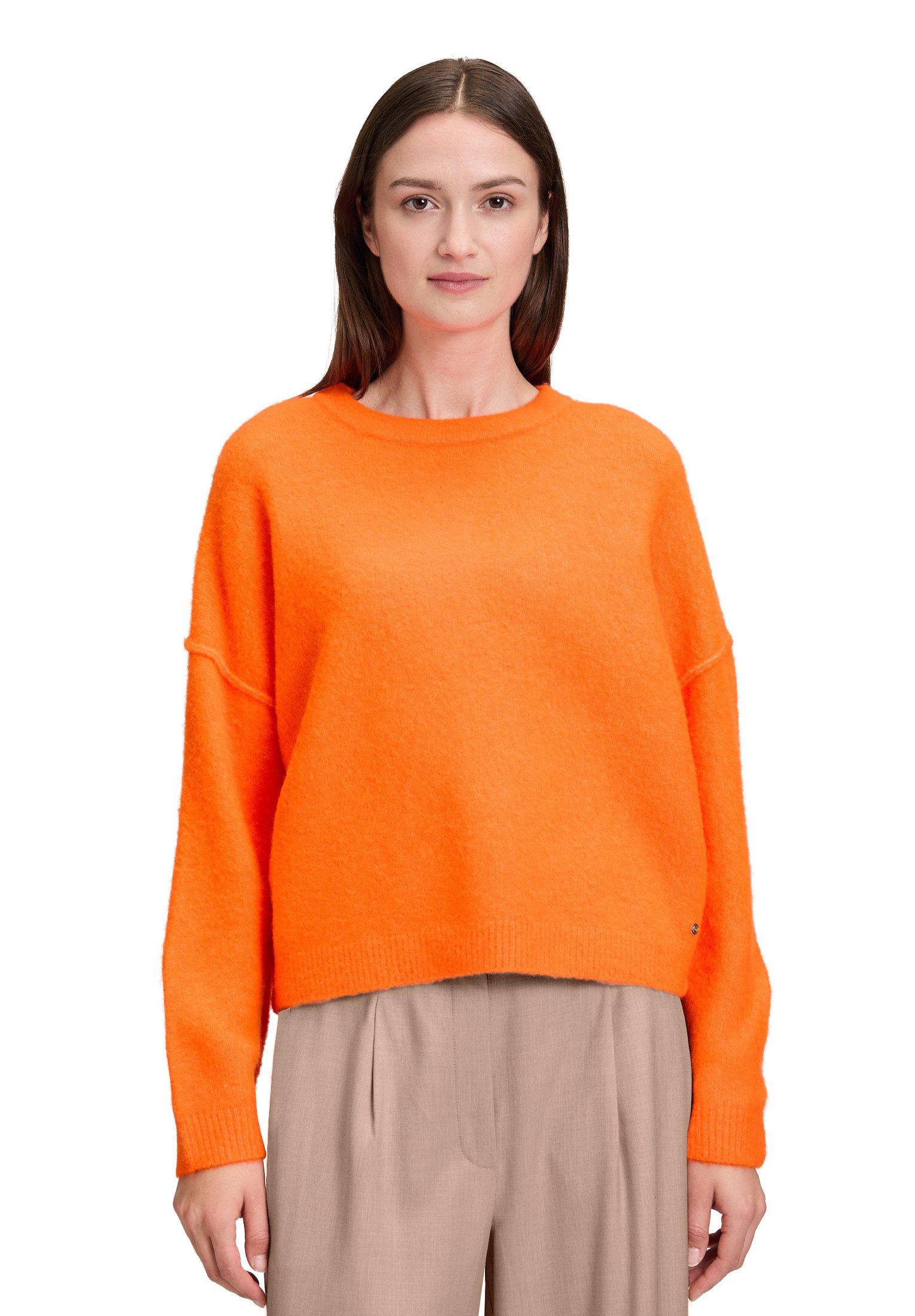 Strickpullover Damen mit Rundhalsausschnitt