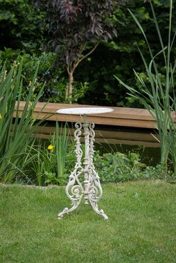 Aubaho Gartentisch Beistelltisch aus Eisen 72cm Gartentisch Garten 10kg Tisch Antik-Stil