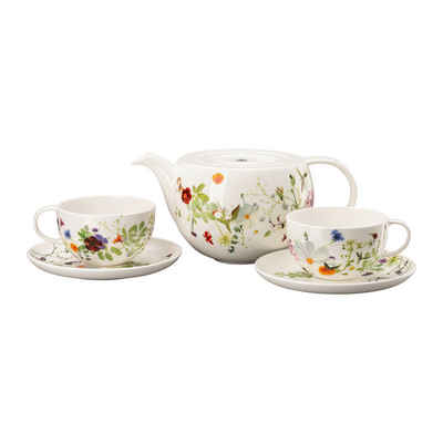 Rosenthal Teekanne + Teetassen Brillance Grand Air Teeset 5-tlg., (Set)