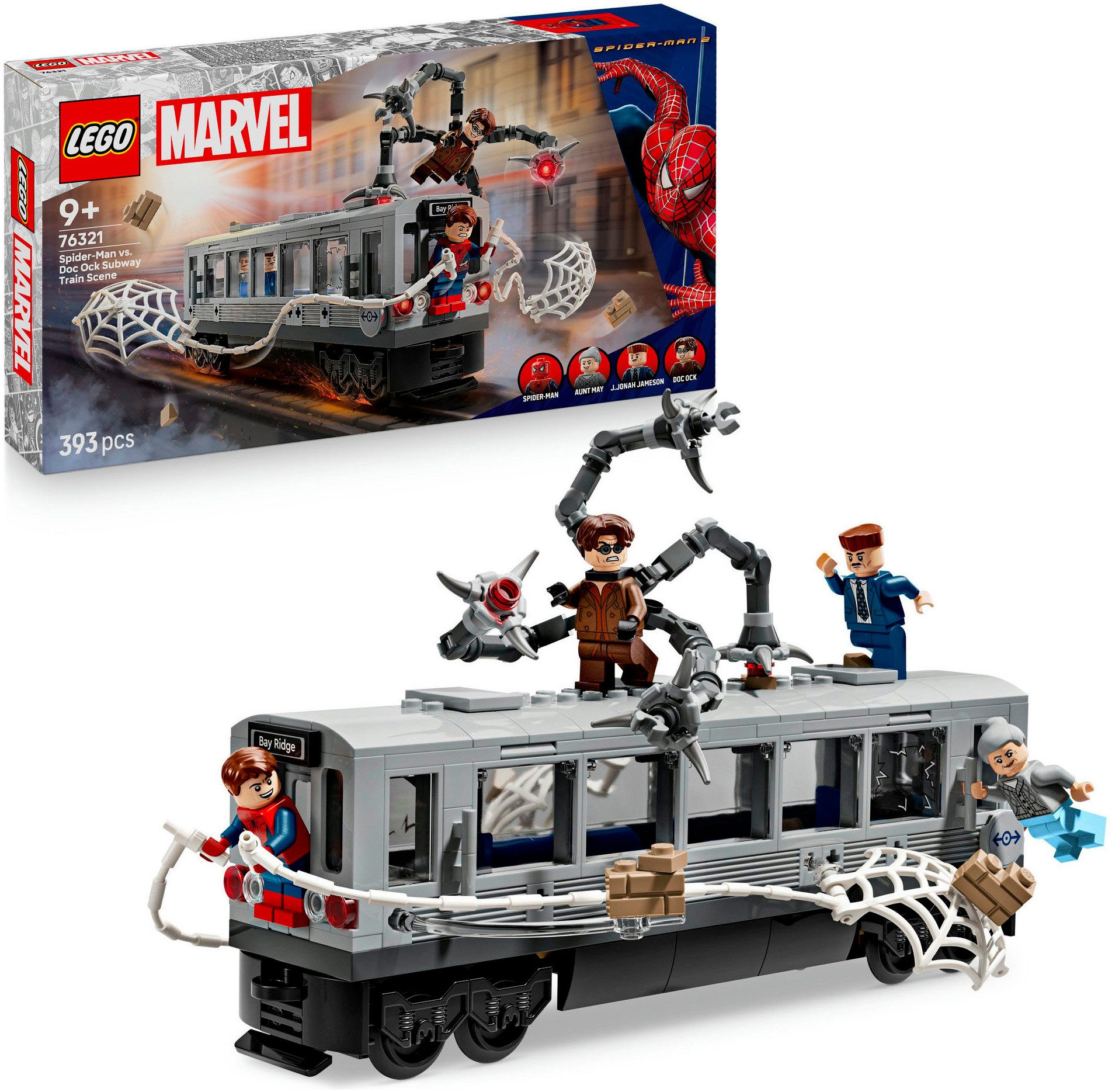 LEGO® Spider-Man vs. Doc Ock: Showdown in der U-Bahn (76321) Konstruktionss günstig online kaufen