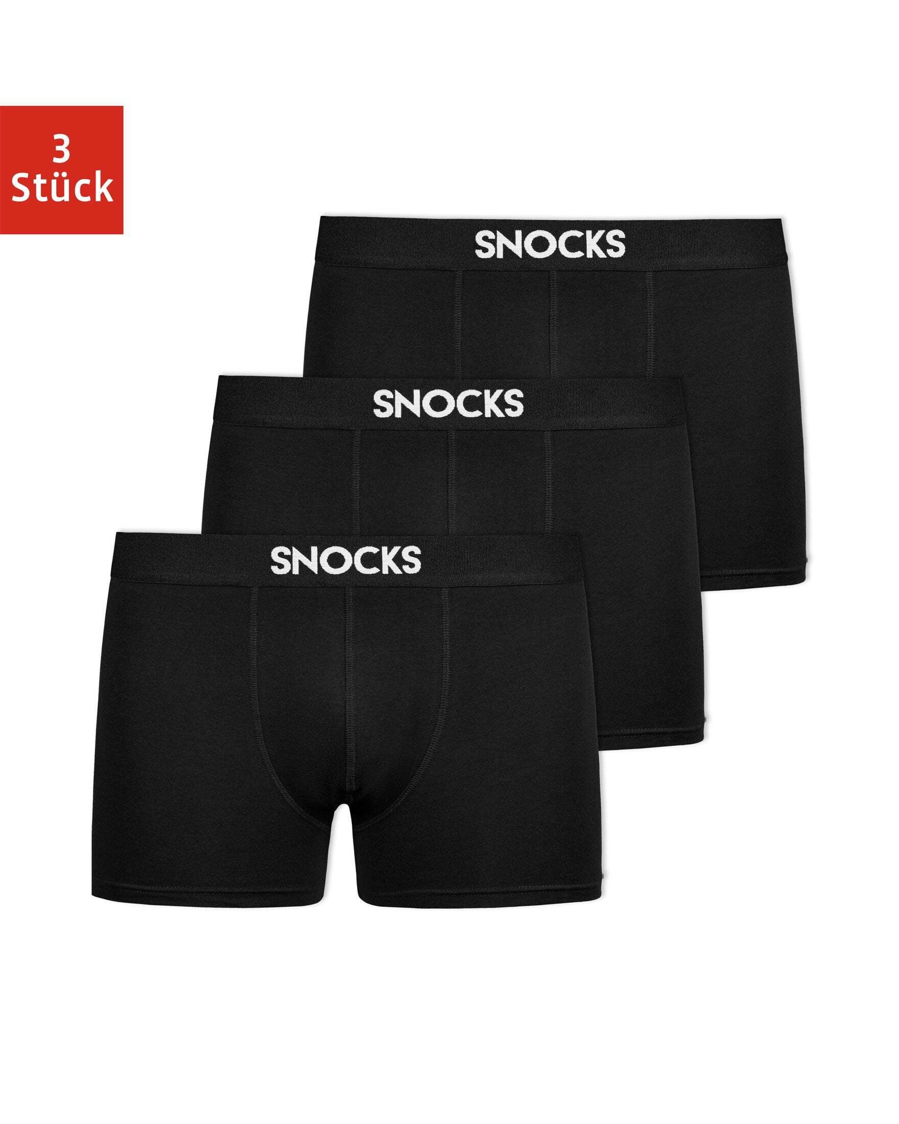 SNOCKS Boxershorts Enge Herren Unterhose aus Naturfaser-Viskose (3-St) besonders weich und angenehm auf der Haut