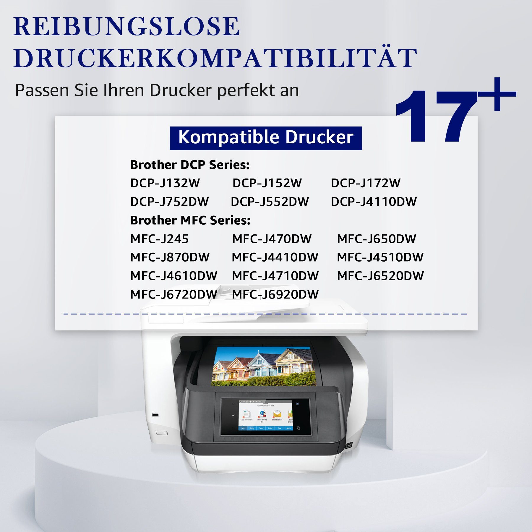 Thumbnail - MOOHO LC123 LC 123 XL Tintenpatrone (Für Brother DCP-J4110DW MFC-J470DW MFC-J4510DW)