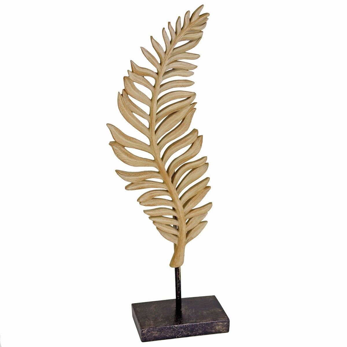 Dekoobjekt Leaf Polyresin Dekofigur 2er-Set Casablanca braun stehend Skulptur, freistehend ca.42cm Blatt