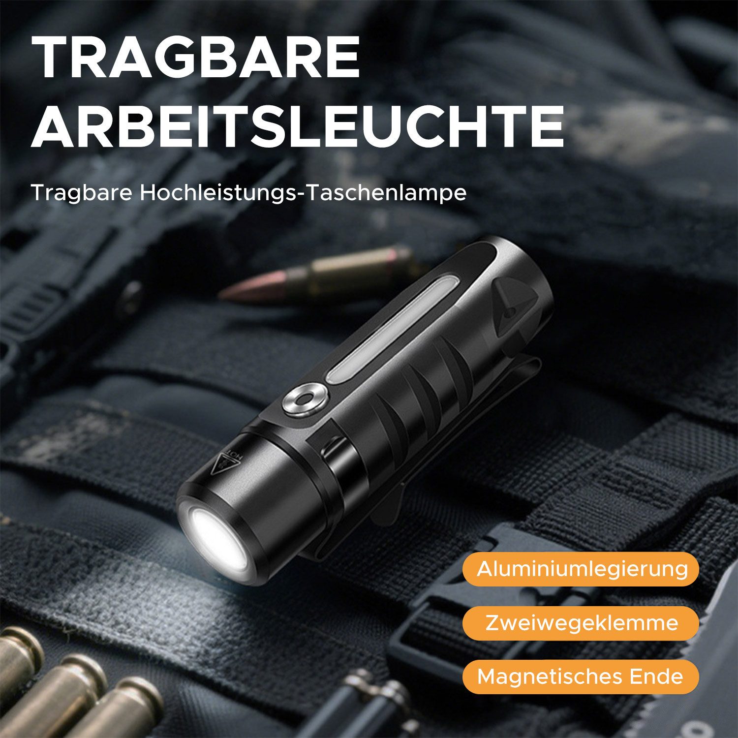 Refttenw Taschenlampe Taschenlampe,Schlüsselanhängerlicht,Mit magnetischer günstig online kaufen