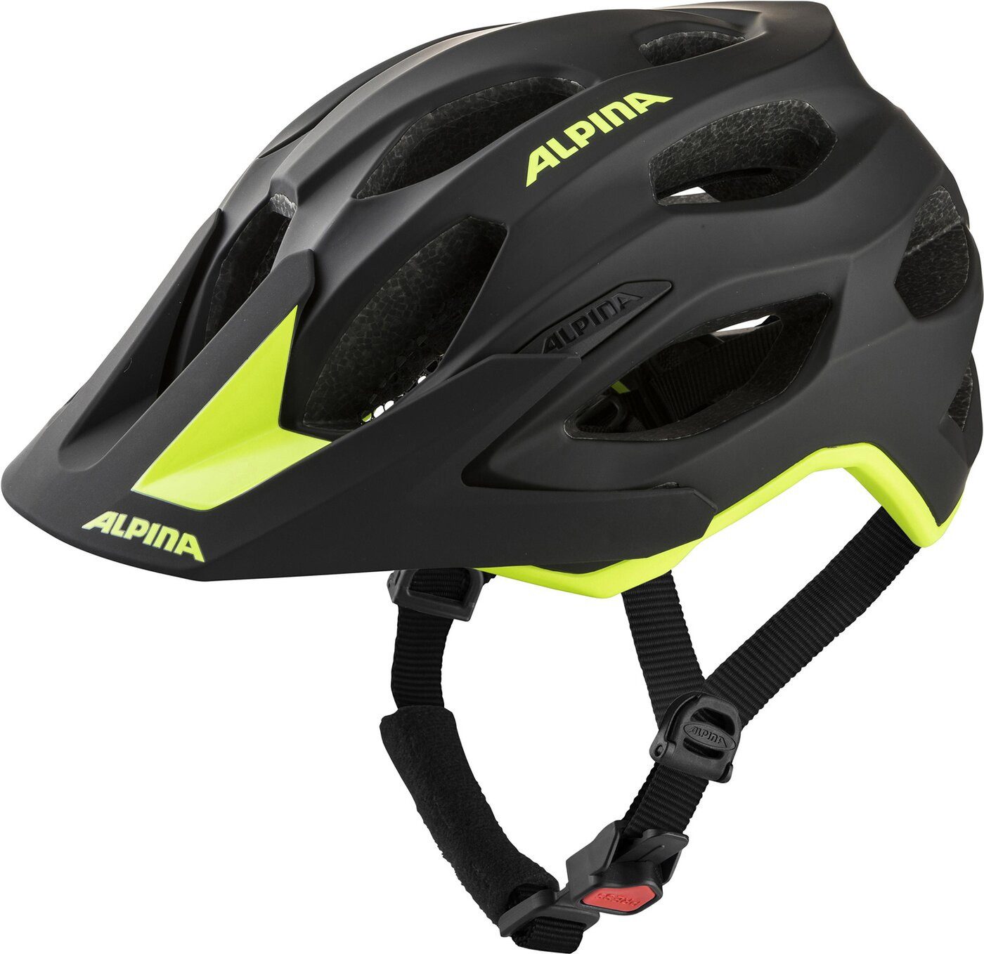 Fahrradhelm CARAPAX 2.0 BLACK-NEON YELLOW MATT