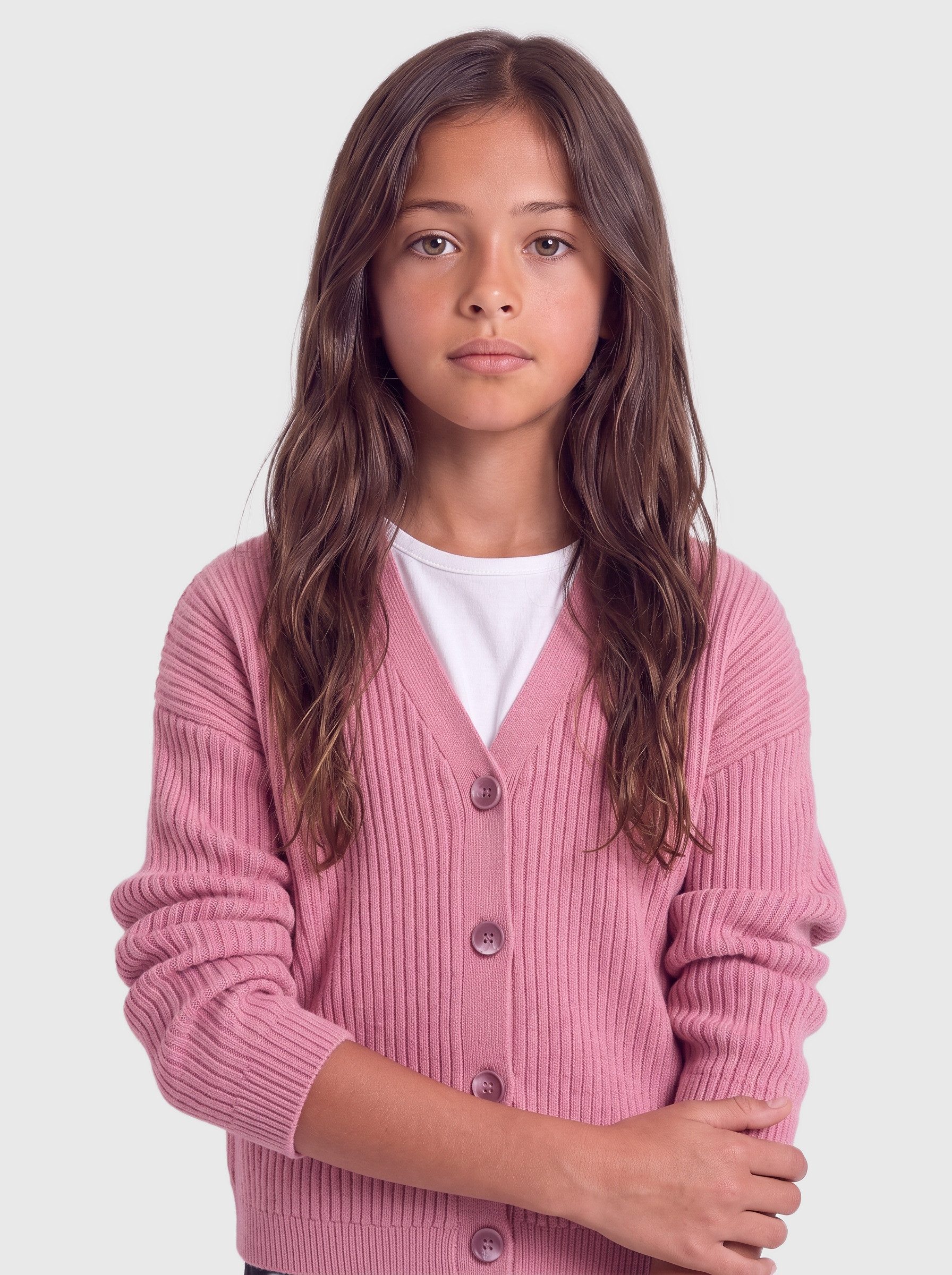 KIDS ONLY Strickjacke KOGMANDY LS SHORT BOXY CARDIGAN KNT NOOS Viskosemischung, regular fit – Bild 2 von 5