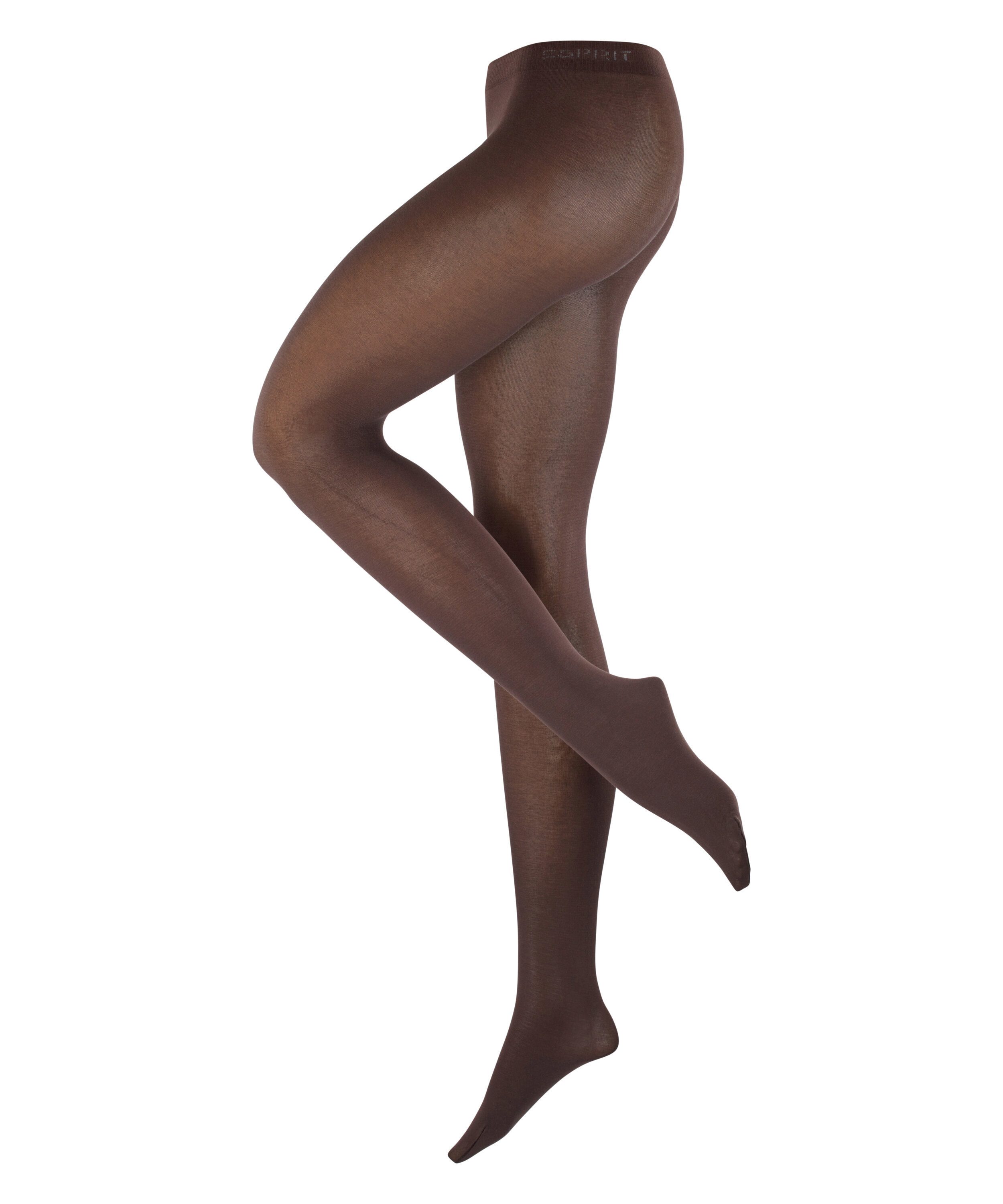 Esprit Feinstrumpfhose Cotton Uni mit weichem Bund für druckfreien Halt