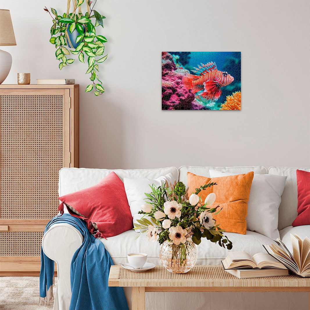Ravensburger Puzzle Colorful Animals, Red Lionfish, 500 Puzzleteile, Made i günstig online kaufen