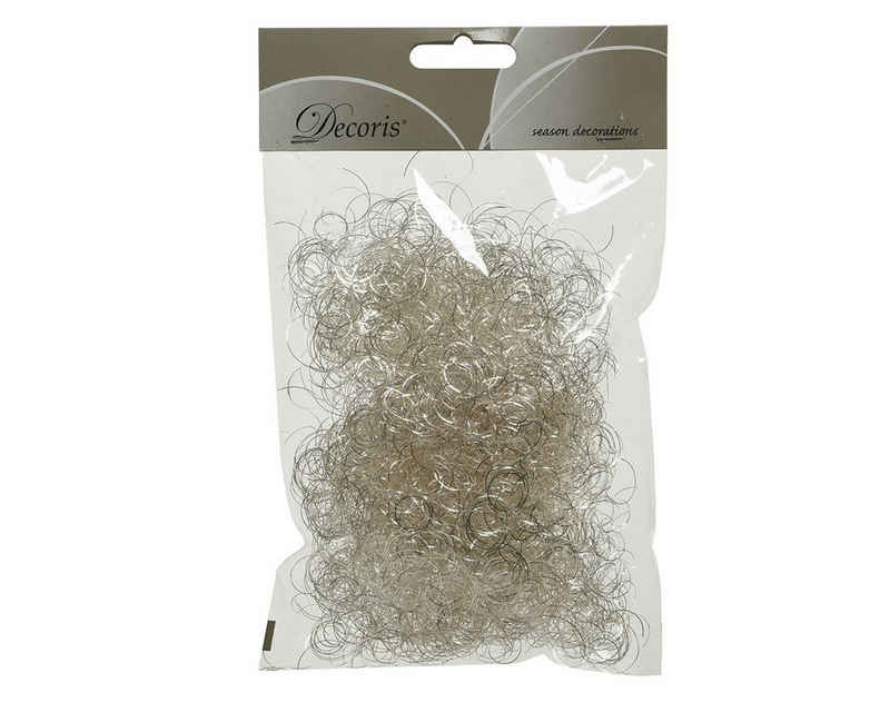 Decoris season decorations Christbaumschmuck, Engelshaar gelockt 15g - Metallic Silber