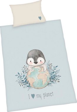 Babybettwäsche Pinguin, Baby Best, Renforcé, 2 teilig, mit liebevollem Motiv