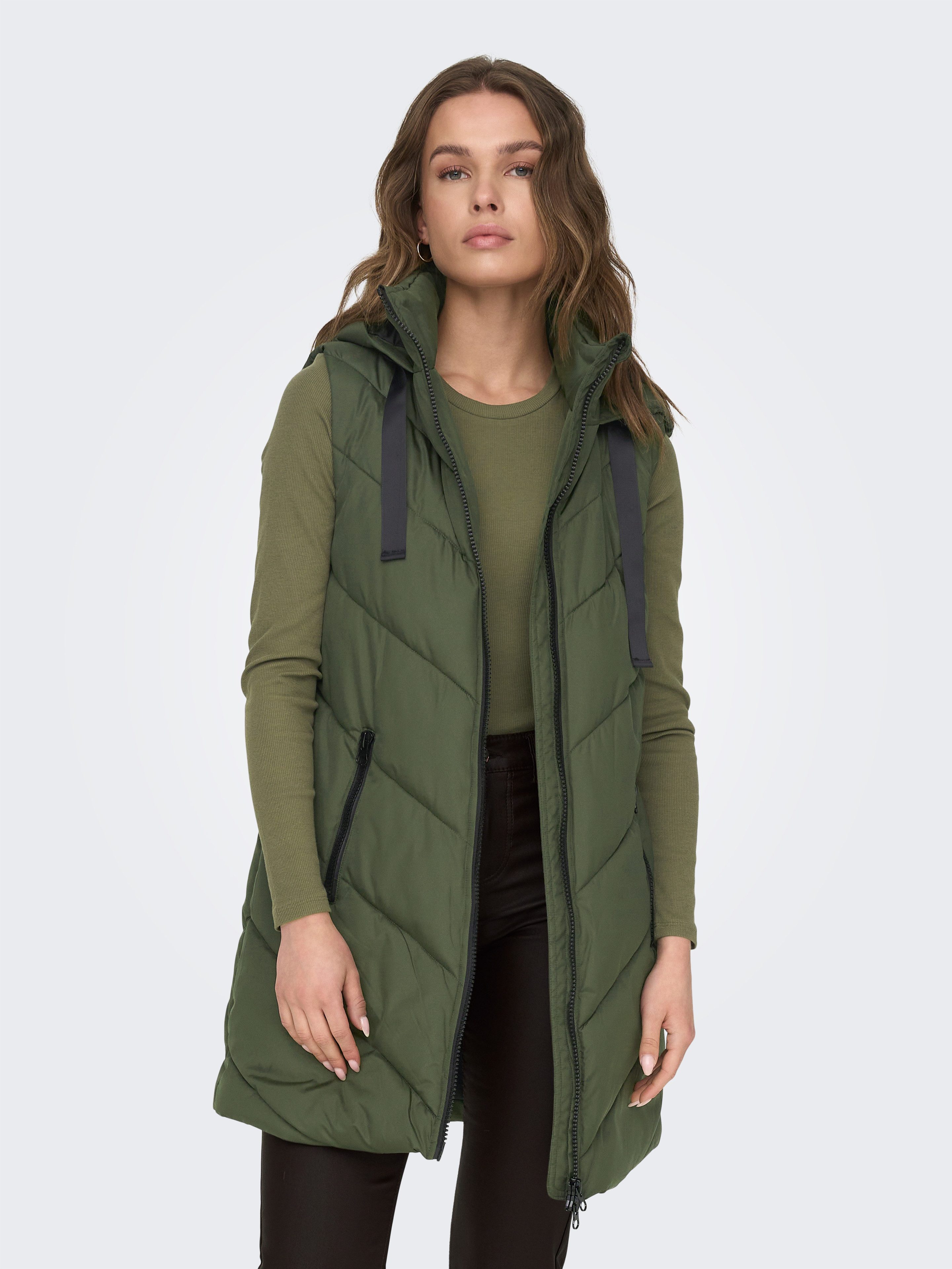 JDY Steppweste JDYSKYLAR LIFE HOOD WAISTCOAT günstig online kaufen