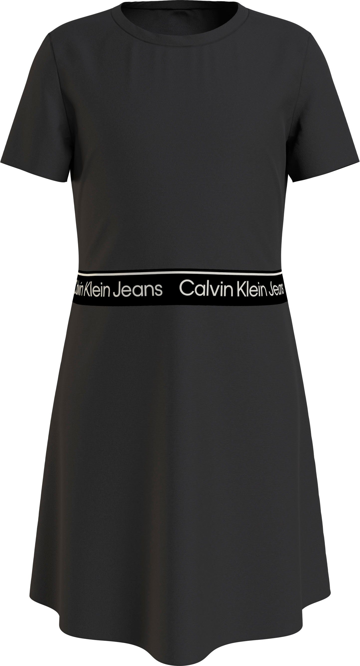 Calvin Klein Jeans Skaterkleid LOGO TAPE SS PUNTO DRESS